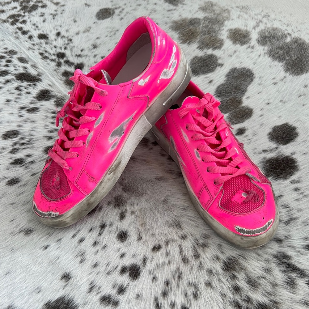 Golden Goose Stardan hot pink sz 40